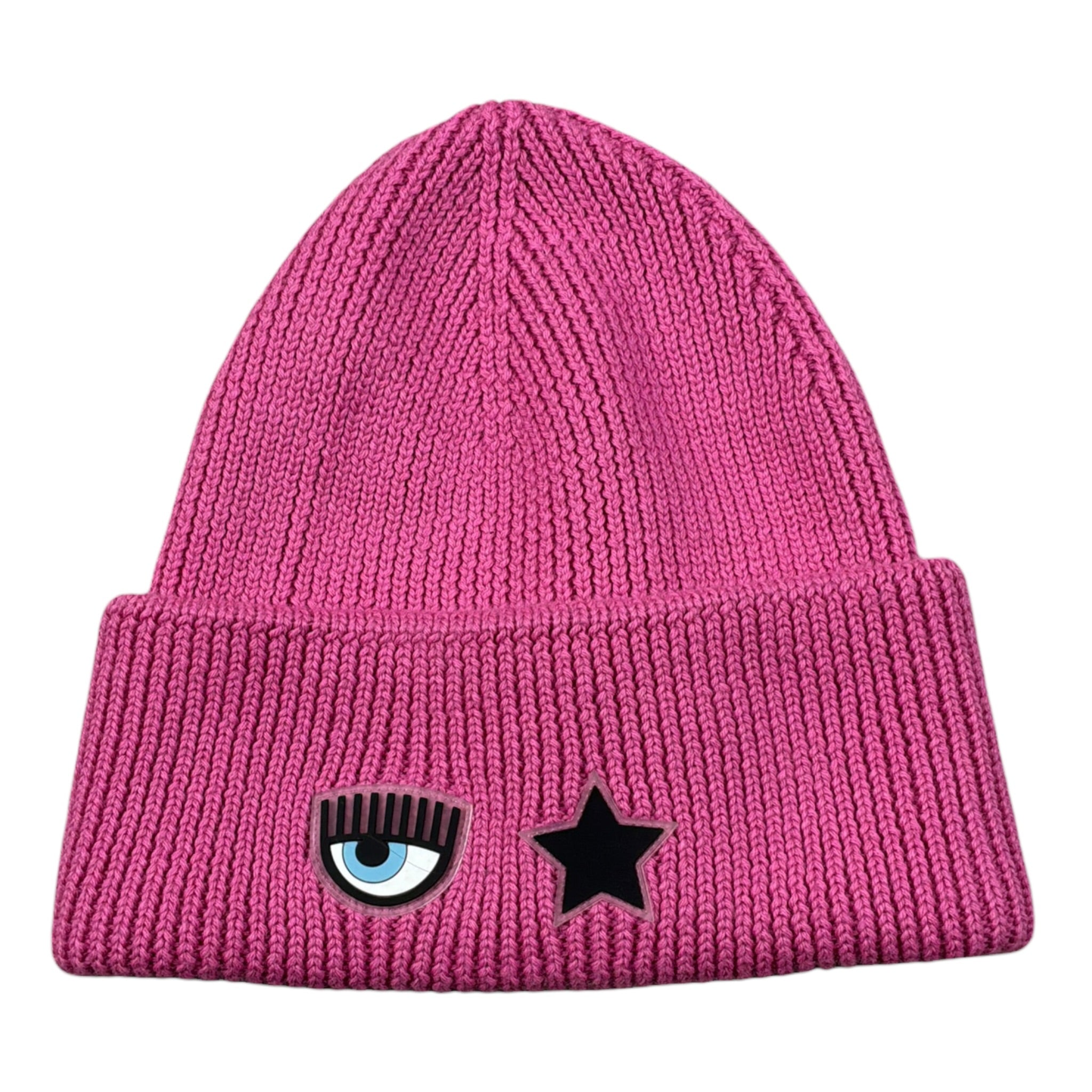 Chiara Ferragni Cappello tinta unita con Logo Fuxia per Bambina 73SBZK36 FUXIA CHIARA FERRAGNI 