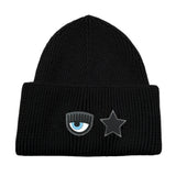 Chiara Ferragni Cappello tinta unita con Logo Nero per Bambina 73SBZK36 NERO CHIARA FERRAGNI 