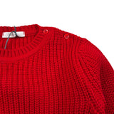 Ciccino Maglia Girocollo tinta unita Rosso per Neonata CCB0317 ROSSO CICCINO 