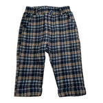 Ciccino Pantalone tinta unita con Fantasia A Quadri Blu per Neonato CCB0323 BLU CICCINO 