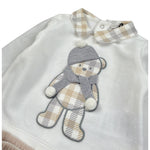 Ciccino Completo 2Pz Maglia-Ghettina Bicolore Panna per Neonato CCB0509 PANNA CICCINO 