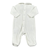 Ciccino Tutina tinta unita con Stampa Bianco per Neonato CCB0513 BIANCO CICCINO 
