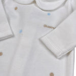 Ciccino Tutina tinta unita con Stampa Bianco per Neonato CCB0513 BIANCO CICCINO 