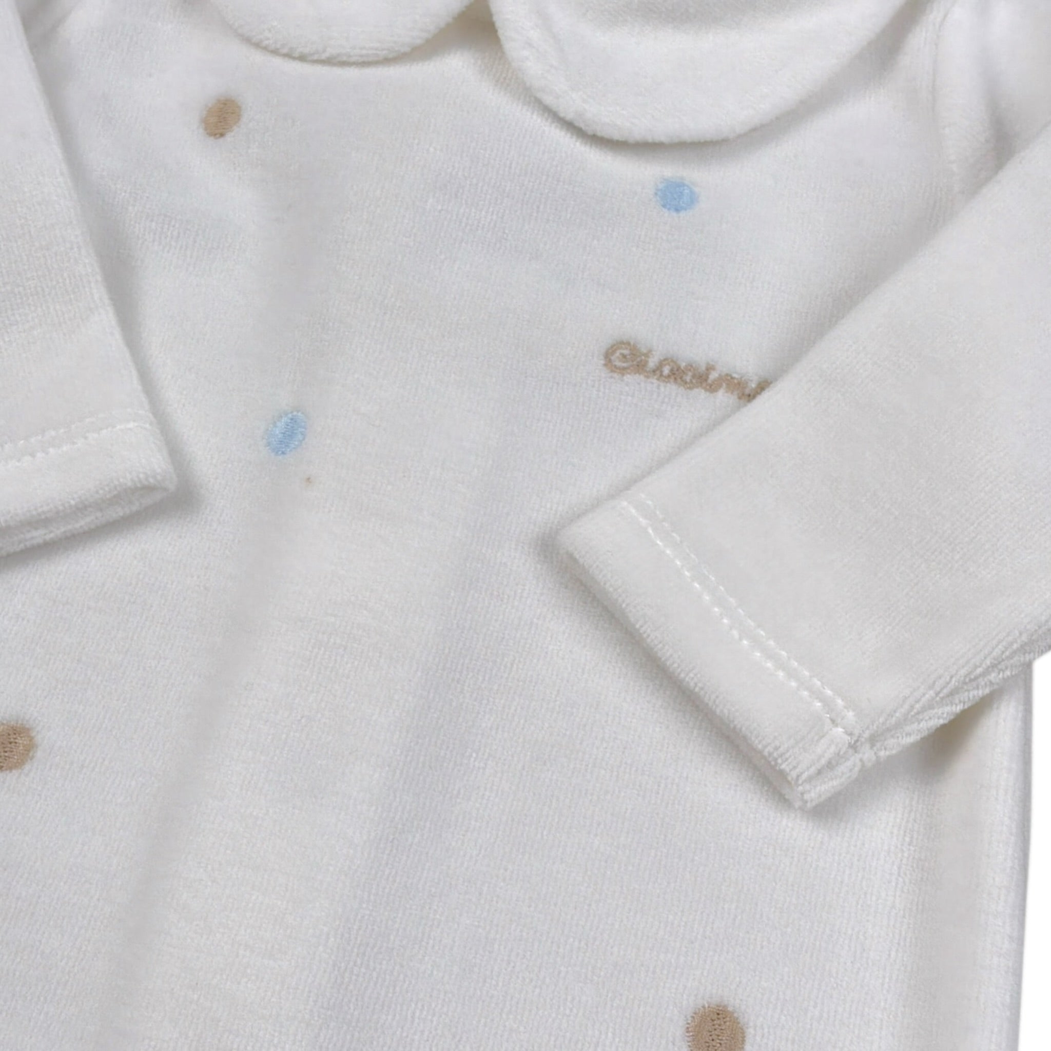 Ciccino Tutina tinta unita con Stampa Bianco per Neonato CCB0513 BIANCO CICCINO 
