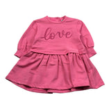 Ciccino Abito Manica Lunga tinta unita Rosa per Neonata CCG0360 ROSA CICCINO 