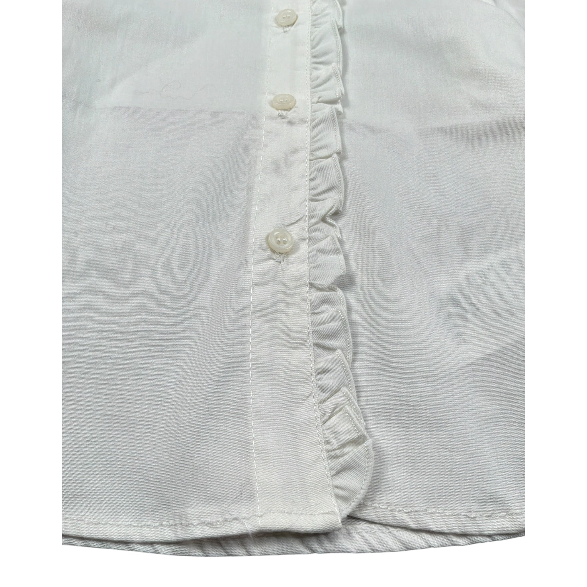 Ciccino Camicia Manica Lunga tinta unita Panna per Bambina CCG0452 PANNA CICCINO 
