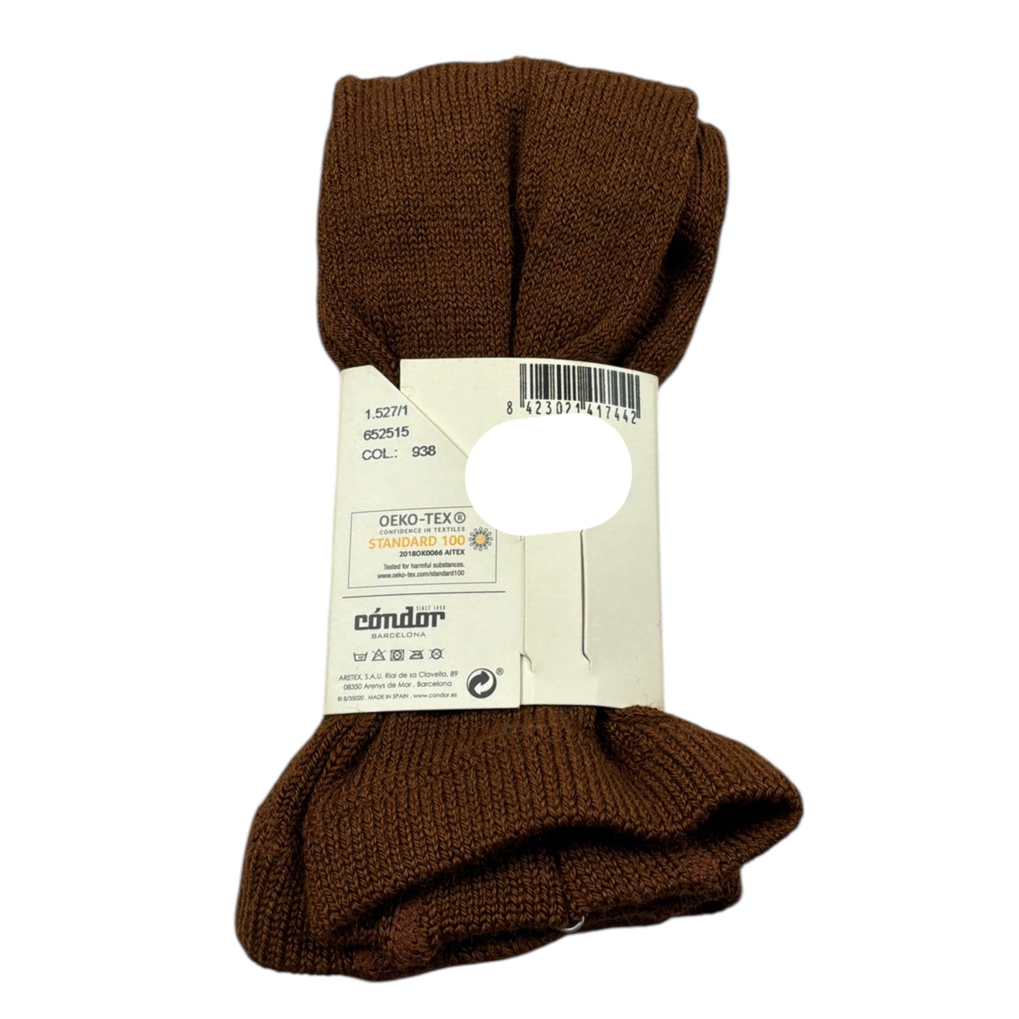 Cnd Calze tinta unita con Ricami Marrone per Neonata 1527N MARRONE CND 