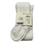 Cnd Calze tinta unita con Ricami Panna per Bambina 1527 PANNA CND 