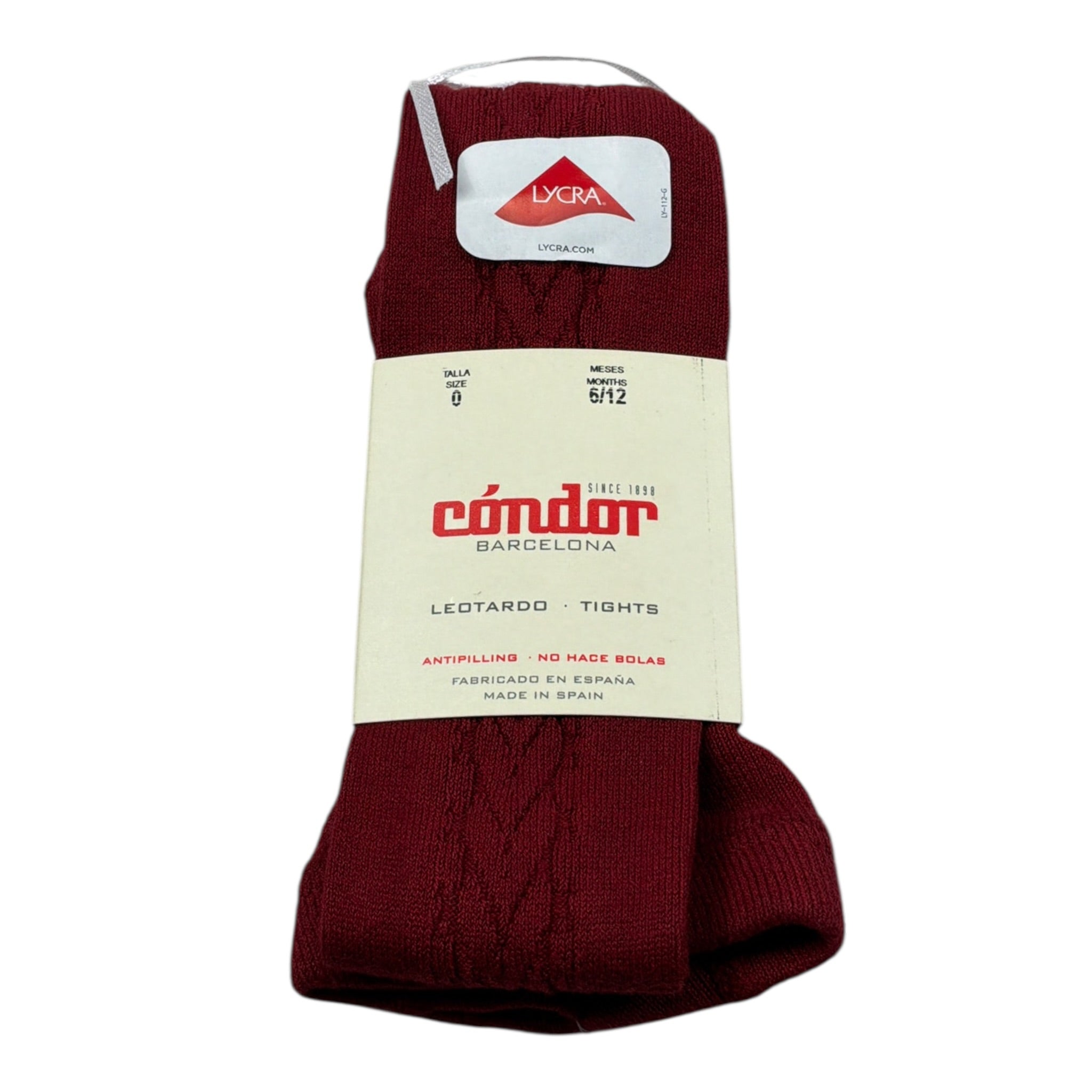 Cnd Calze tinta unita con Ricami Rosso per Neonata 2307 ROSSO CND 