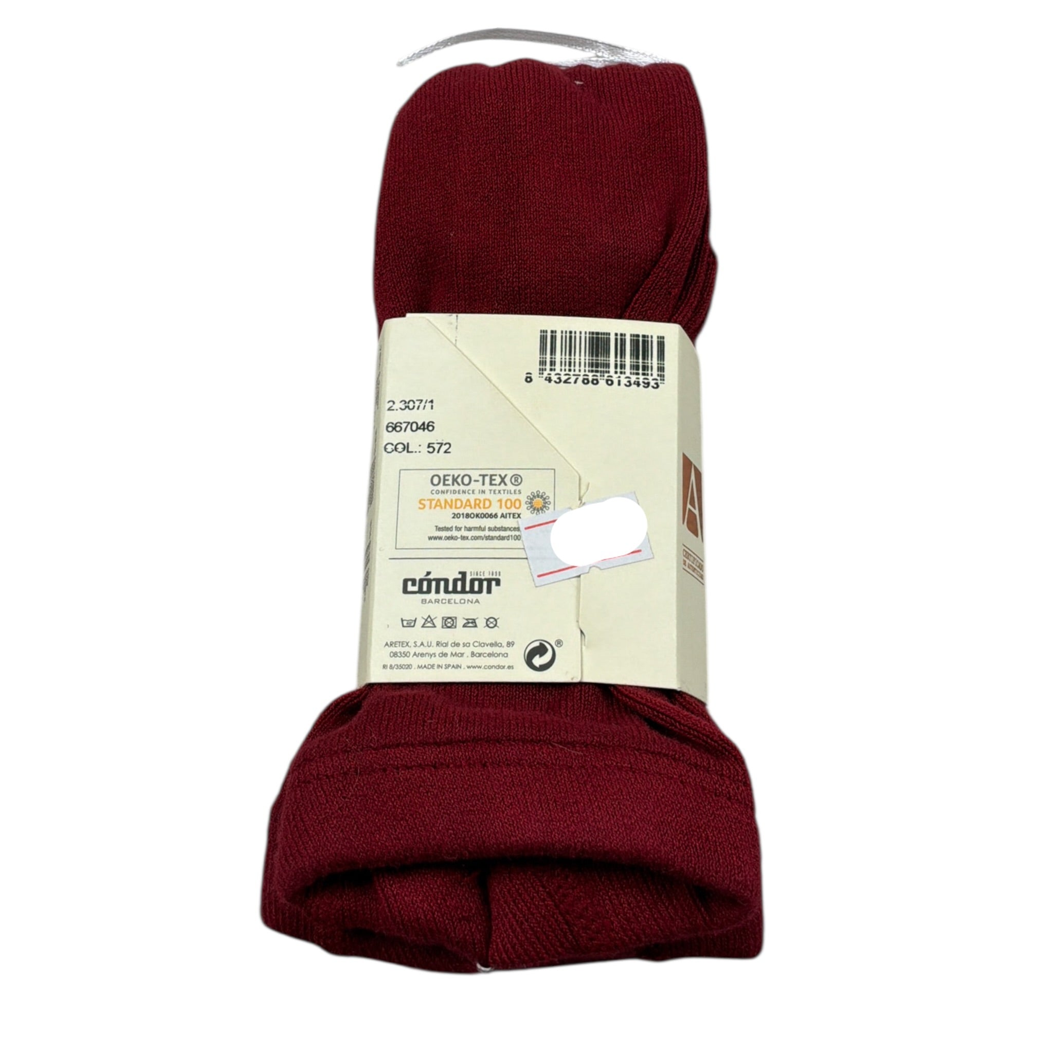 Cnd Calze tinta unita con Ricami Rosso per Neonata 2307 ROSSO CND 