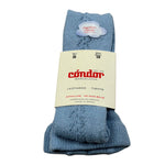 Cnd Calze Tnta Unita con Ricami Azzurro per Neonata 2591 AZZURRO CND 