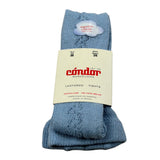 Cnd Calze Tnta Unita con Ricami Azzurro per Bambina 2591J AZZURRO CND 