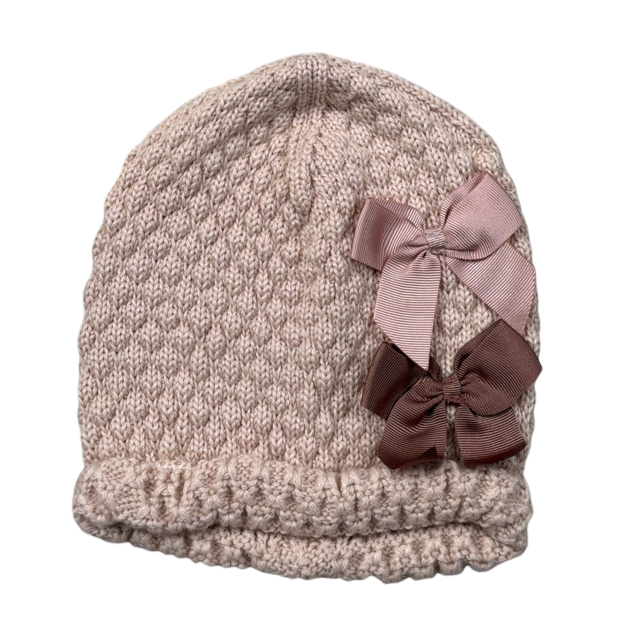 Cnd Cappello tinta unita con Fiocco Rosa per Neonata 50007028 ROSA CND 