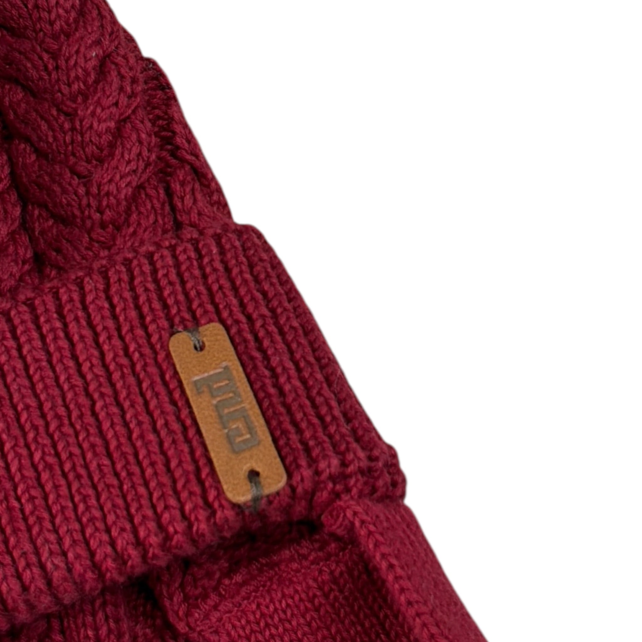 Cnd Cappello tinta unita con Logo Bordeaux per Neonato 50011010 BORDEAUX CND 