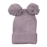 Cnd Cappello tinta unita con Pon Pon Lilla per Neonata 50021010 LILLA CND 