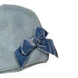 Cnd Cappello tinta unita con Fiocco Azzurro per Bambina 50036011XJ AZZURRO CND 