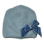 Cnd Cappello tinta unita con Fiocco Azzurro per Bambina 50036011XJ AZZURRO CND 