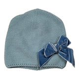 Cnd Cappello tinta unita con Fiocco Azzurro per Bambina 50036011XJ AZZURRO CND 