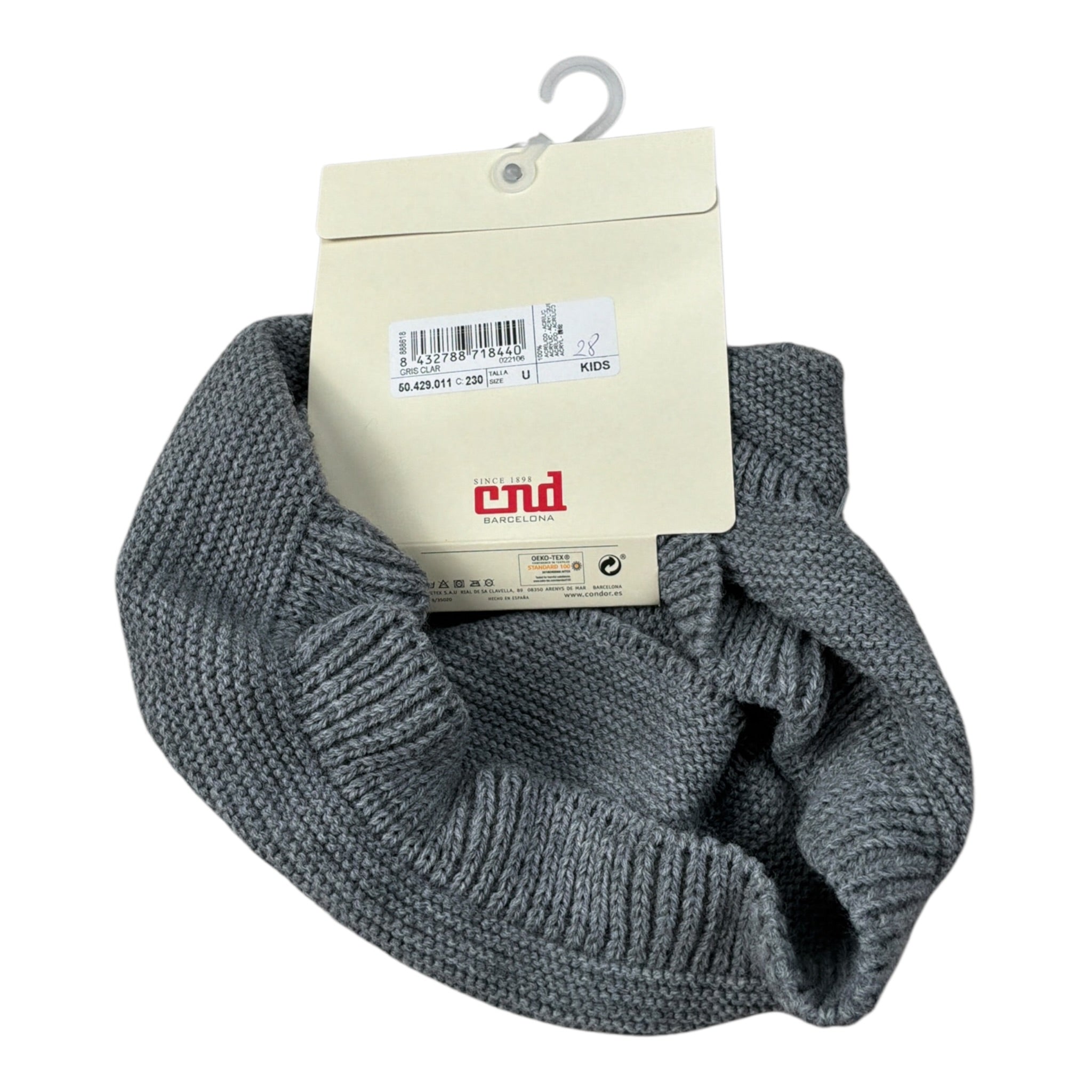 Cnd Sciarpa Modello Scalda Collo tinta unita Grigio per Bambina 50429011 GRIGIO CND 