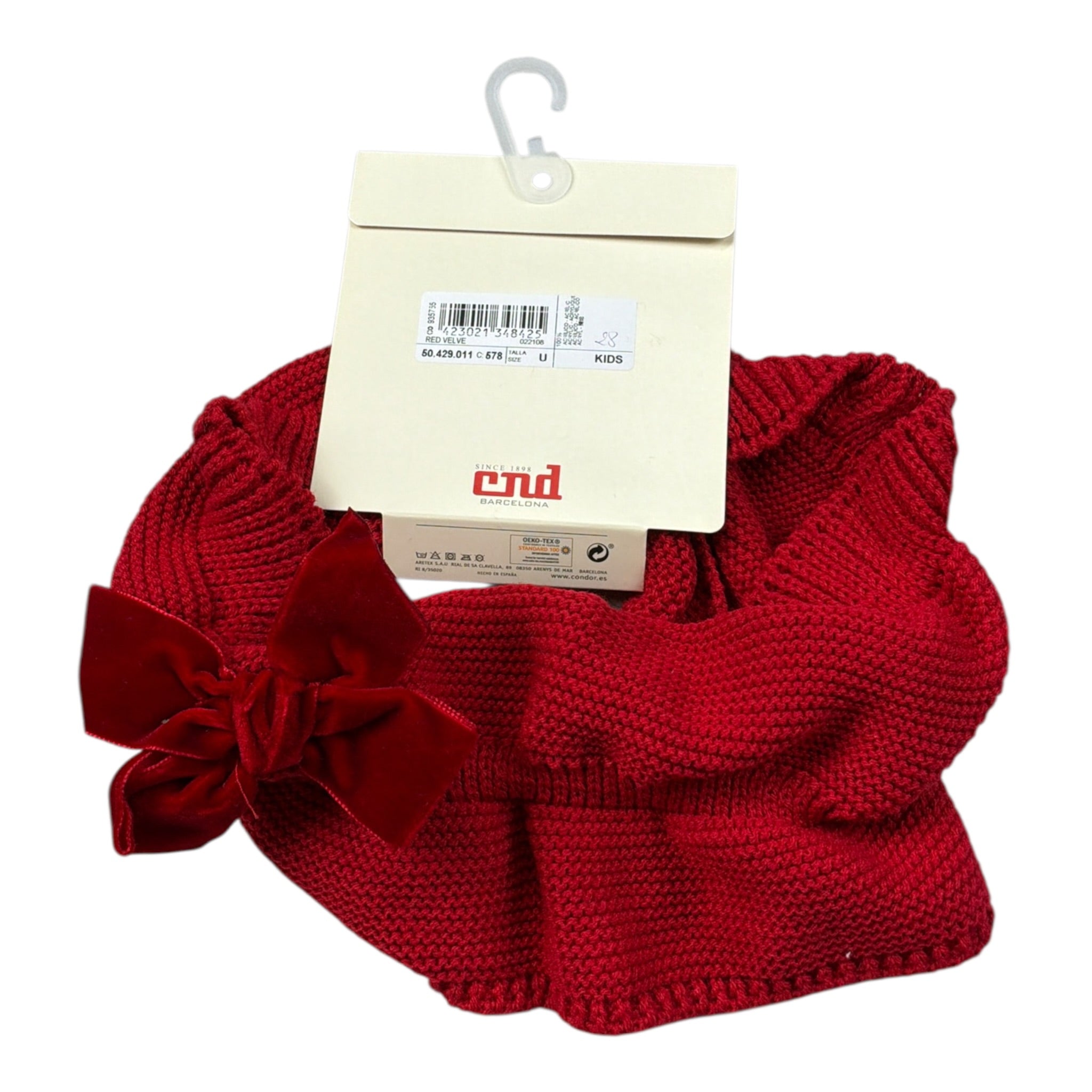 Cnd Sciarpa Modello Scalda Collo tinta unita Rosso per Bambina 50429011 ROSSO CND 