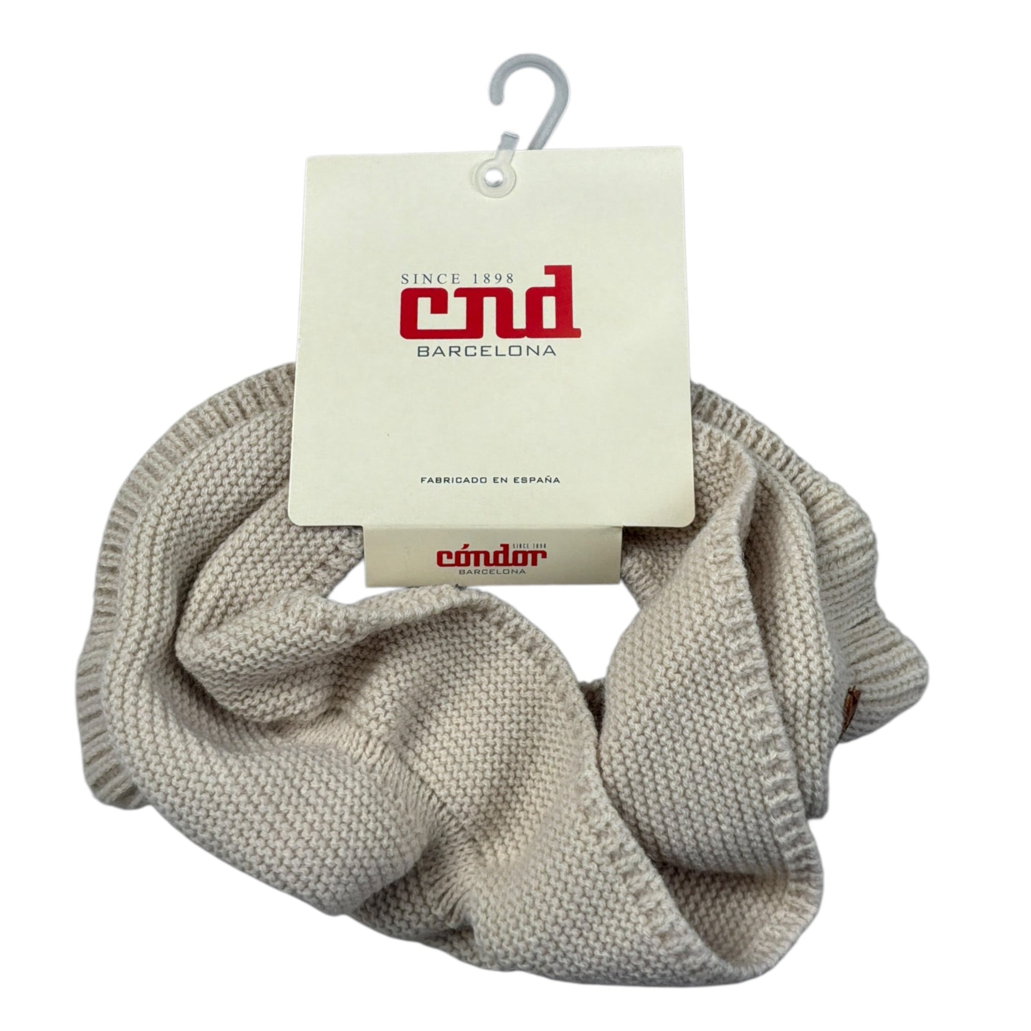 Cnd Sciarpa Modello Scaldacollo tinta unita Beige per Bambina 50439011 BEIGE CND 