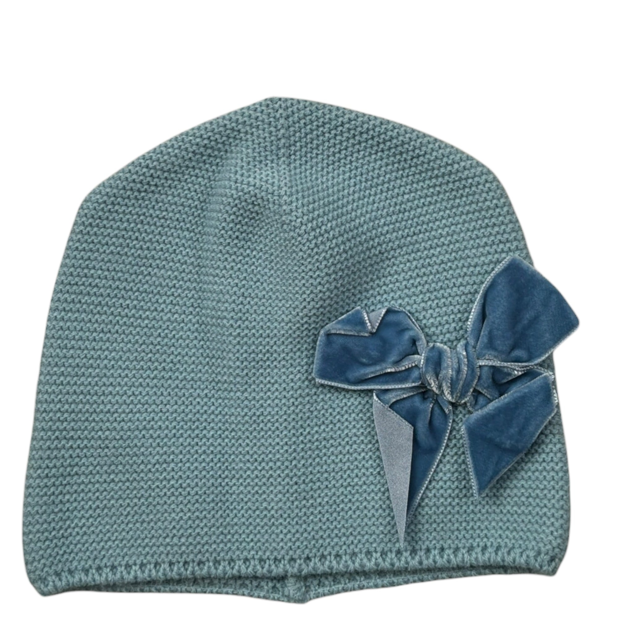 Cnd Cappello tinta unita con Fiocco Azzurro per Bambina 671543 AZZURRO CND 