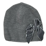 Cnd Cappello tinta unita con Fiocco Grigio per Bambina 671543 GRIGIO CND 