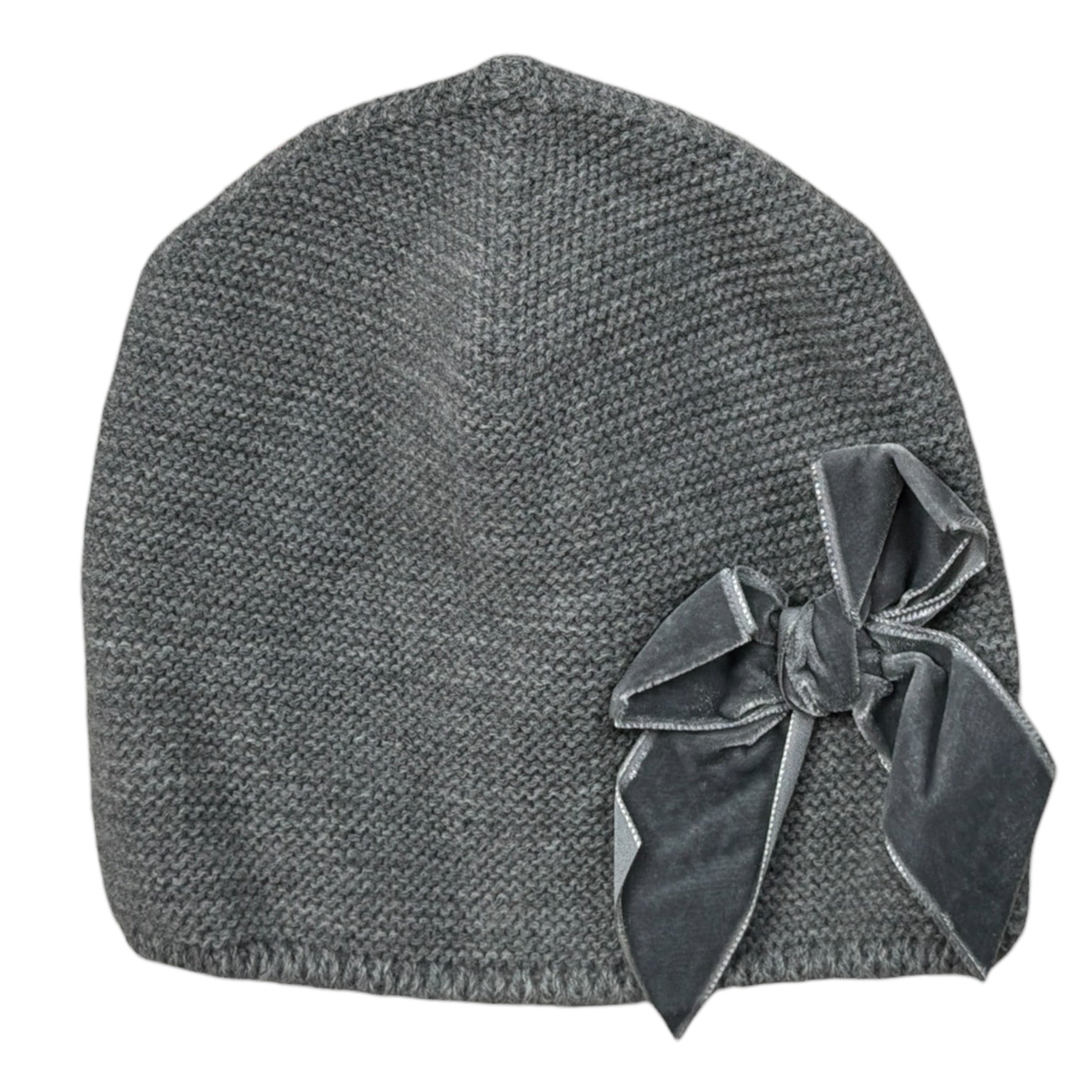 Cnd Cappello tinta unita con Fiocco Grigio per Bambina 671543 GRIGIO CND 