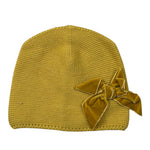 Cnd Cappello tinta unita con Fiocchi Giallo per Bambina 671550 GIALLO CND 