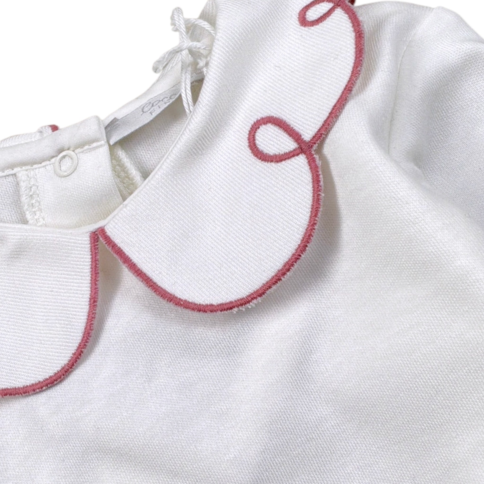 Coccode Body tinta unita con Colletto Bianco per Neonata C62110 BIANCO COCCODE 