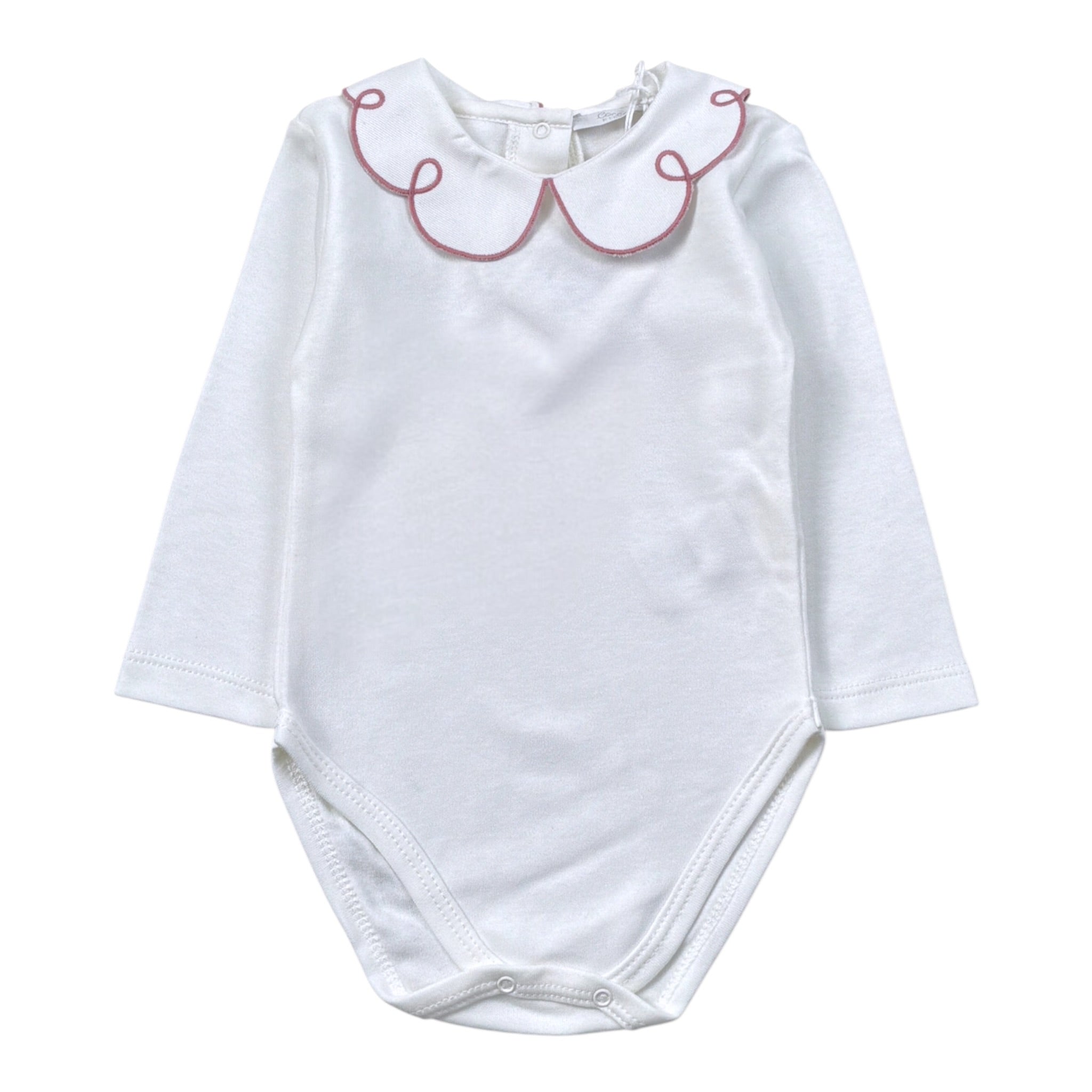 Coccode Body tinta unita con Colletto Bianco per Neonata C62110 BIANCO COCCODE 