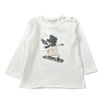 Coccode Shirt tinta unita con Stampa Bianco per Neonato C62134 BIANCO COCCODE 