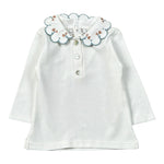 Coccode Shirt tinta unita con Colletto Bianco per Neonata C62155 BIANCO COCCODE 