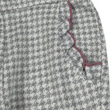 Coccode Pantalone Bicolore con Fantasia A Quadri Bianco/Grigio per Neonata C62250 BIANCO/GRIGIO COCCODE 