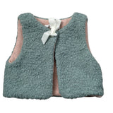 Coccode Gilet tinta unita Teddy Verde per Neonata C62322 VERDE COCCODE 
