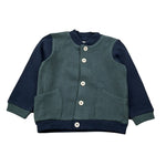 Coccode Cardigan Bicolore con Bottoni Verde per Neonato C62332 VERDE COCCODE 