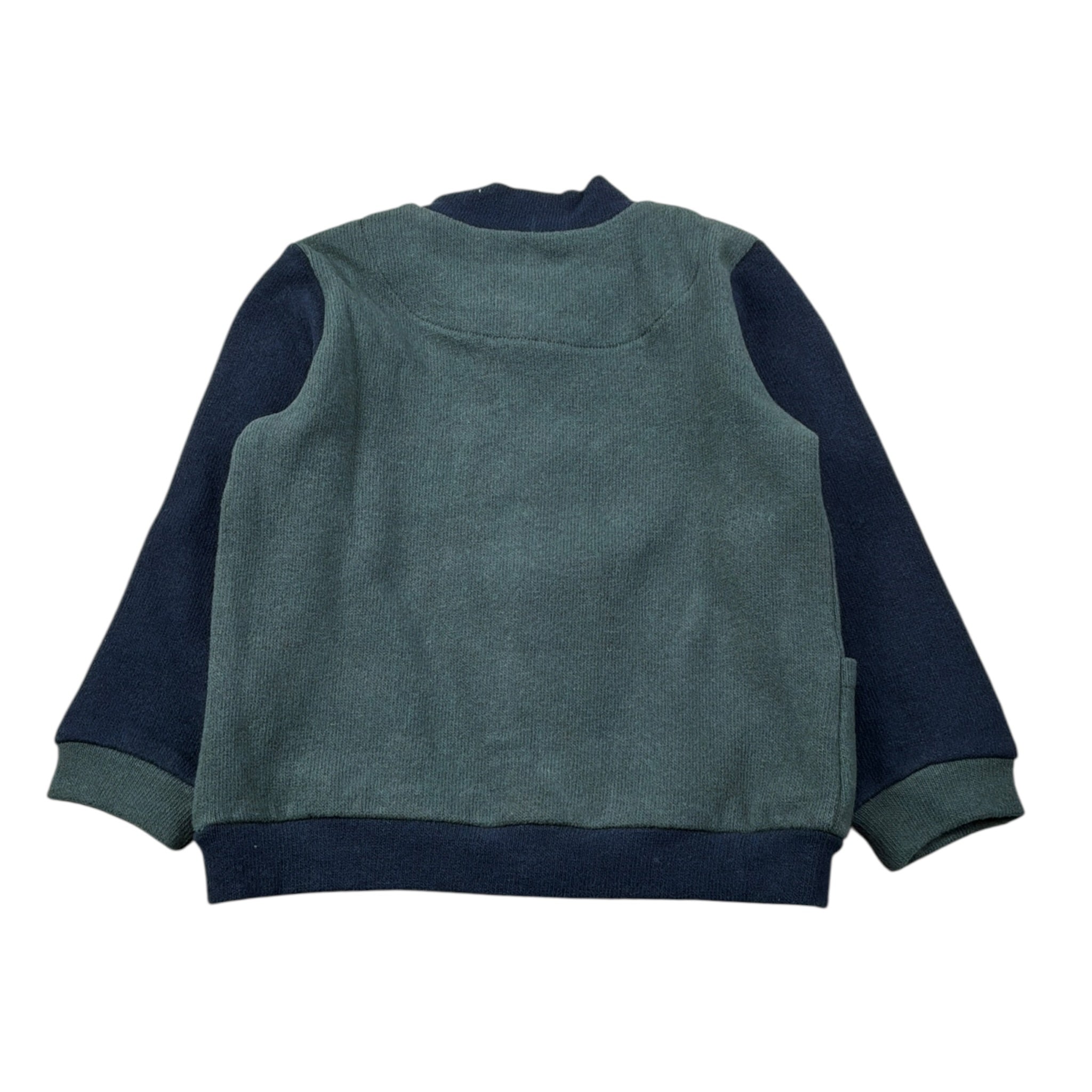 Coccode Cardigan Bicolore con Bottoni Verde per Neonato C62332 VERDE COCCODE 