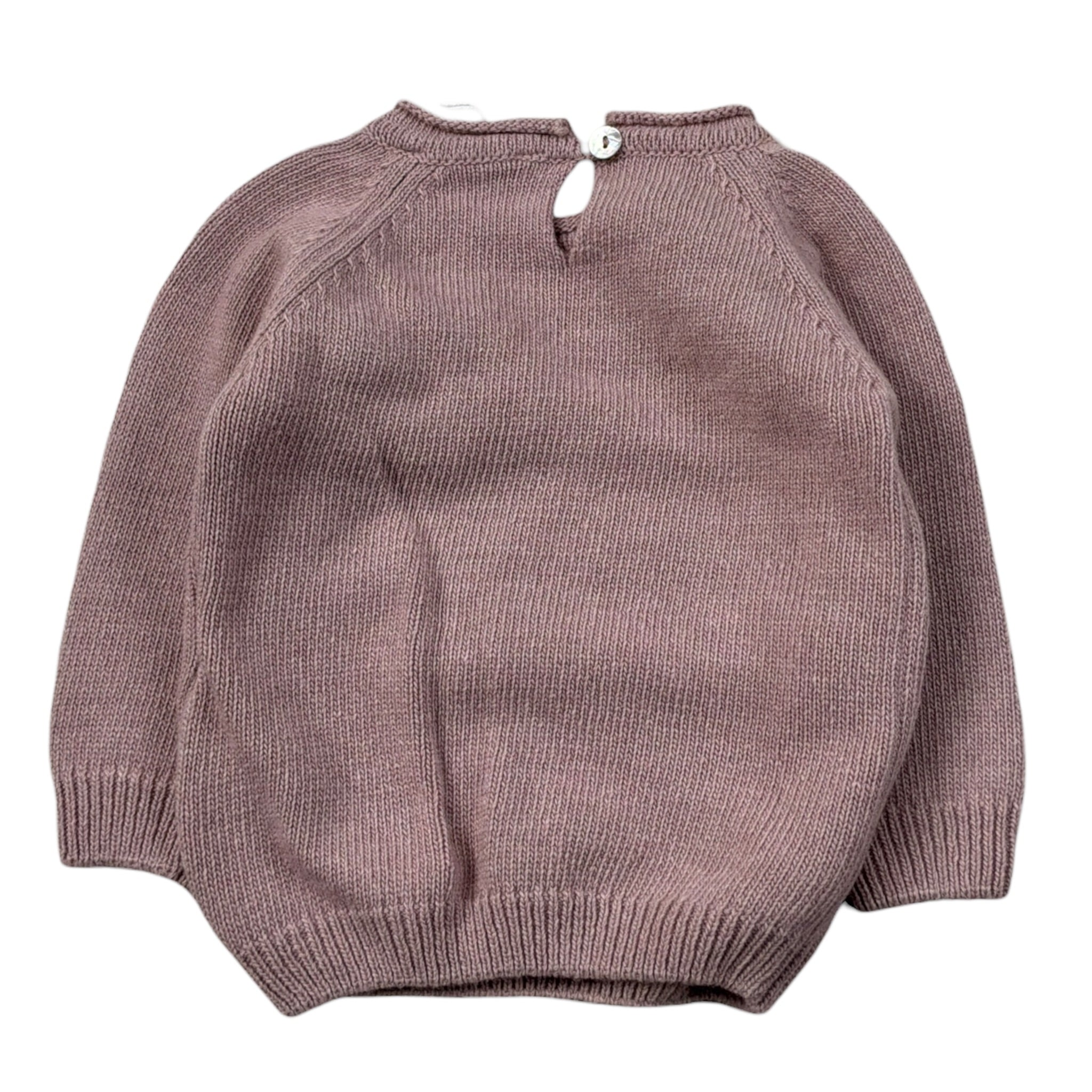 Coccode Maglia tinta unita con Fiocco Rosa per Neonata C62635 ROSA COCCODE 