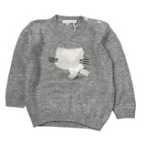 Coccode Maglia tinta unita con Stampa Grigio per Bambina C62669 GRIGIO COCCODE 