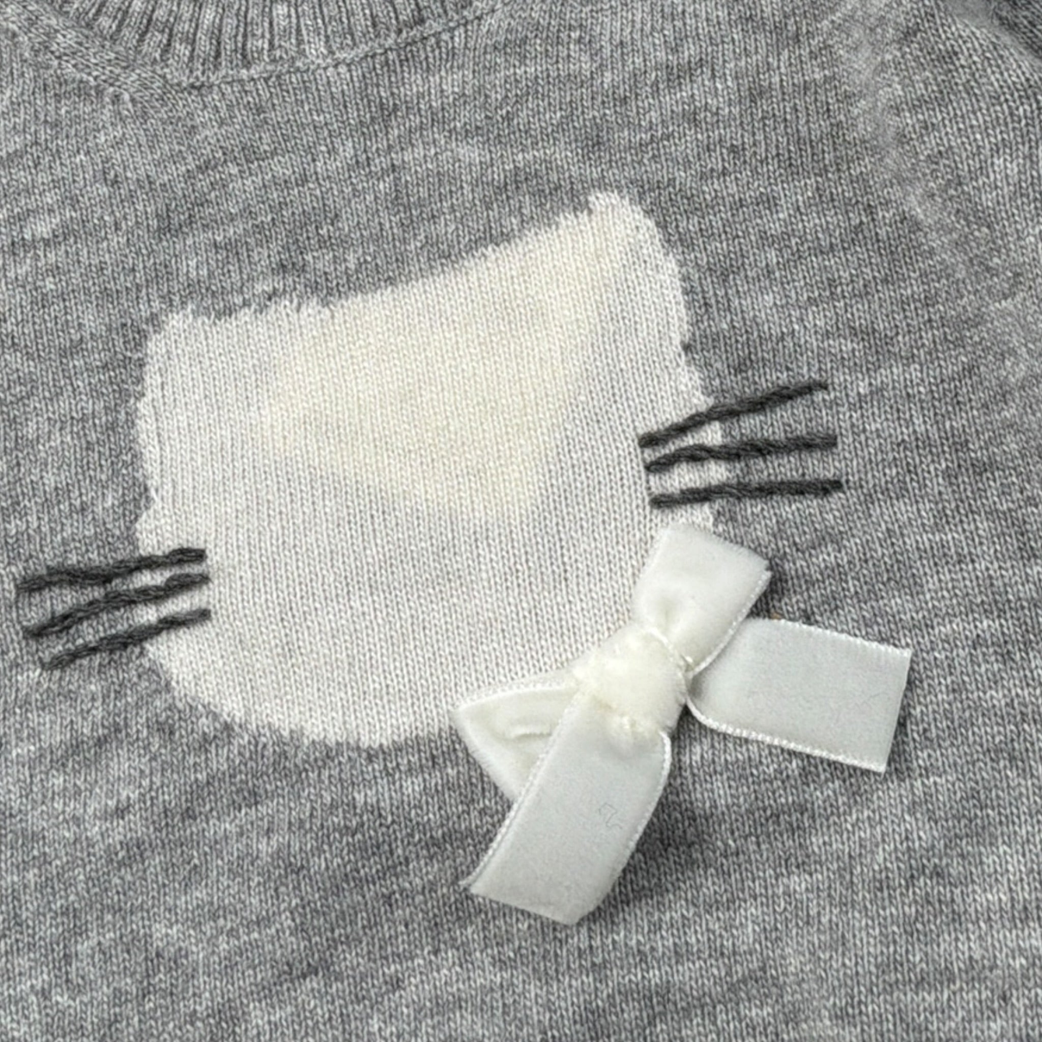 Coccode Maglia tinta unita con Stampa Grigio per Bambina C62669 GRIGIO COCCODE 