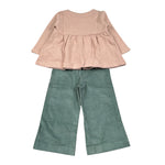 Coccode' Completo 3 Pezzi Cardigan-Body-Pantalone Rosa/Verde per Neonata C62111 ROSA/VERDE COCCODE' 