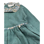Coccode' Abito Manica Lunga tinta unita con Colletto Verde per Bambina C62216J VERDE COCCODE' 