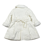 Colori Chiari Cappotto tinta unita con Colletto Bianco per Neonata FN114682 BIANCO COLORI CHIARI 