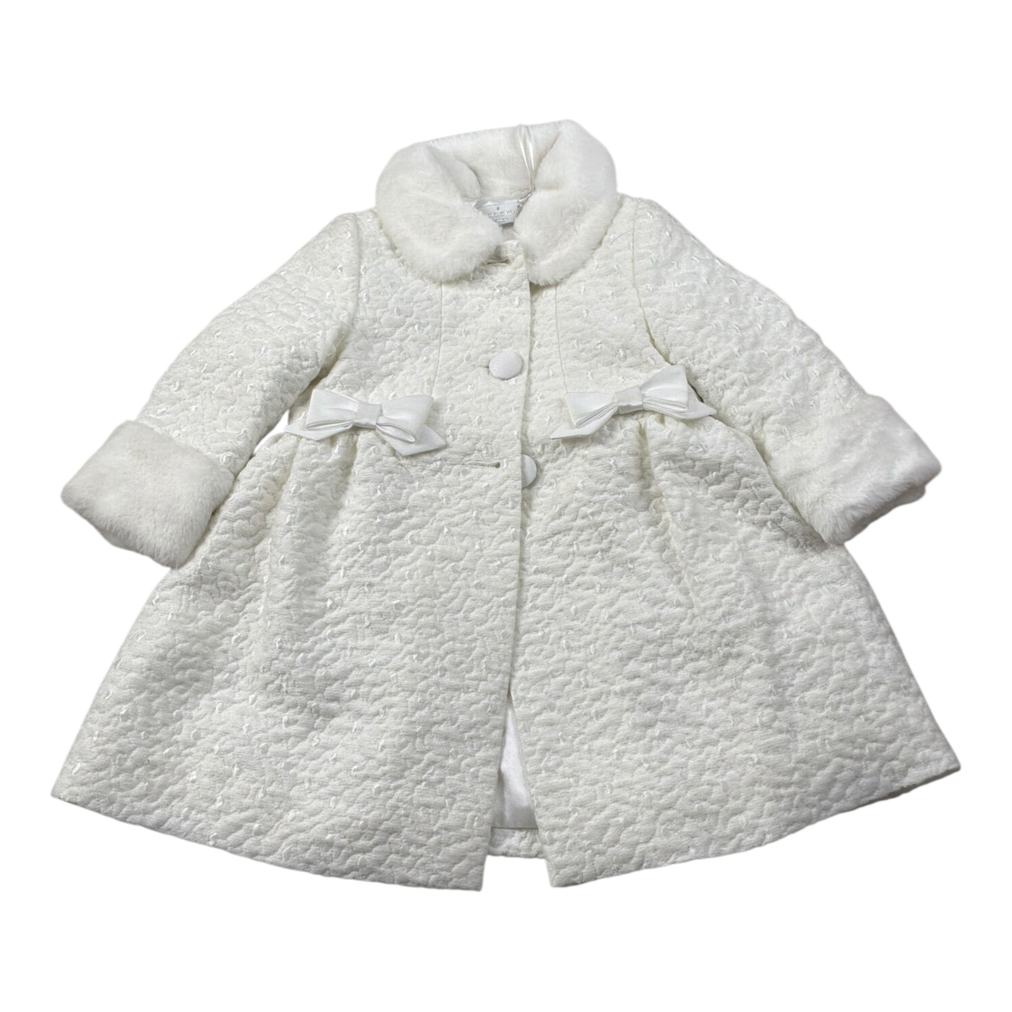 Colori Chiari Cappotto tinta unita Panna per Neonata FN117333 PANNA COLORI CHIARI 
