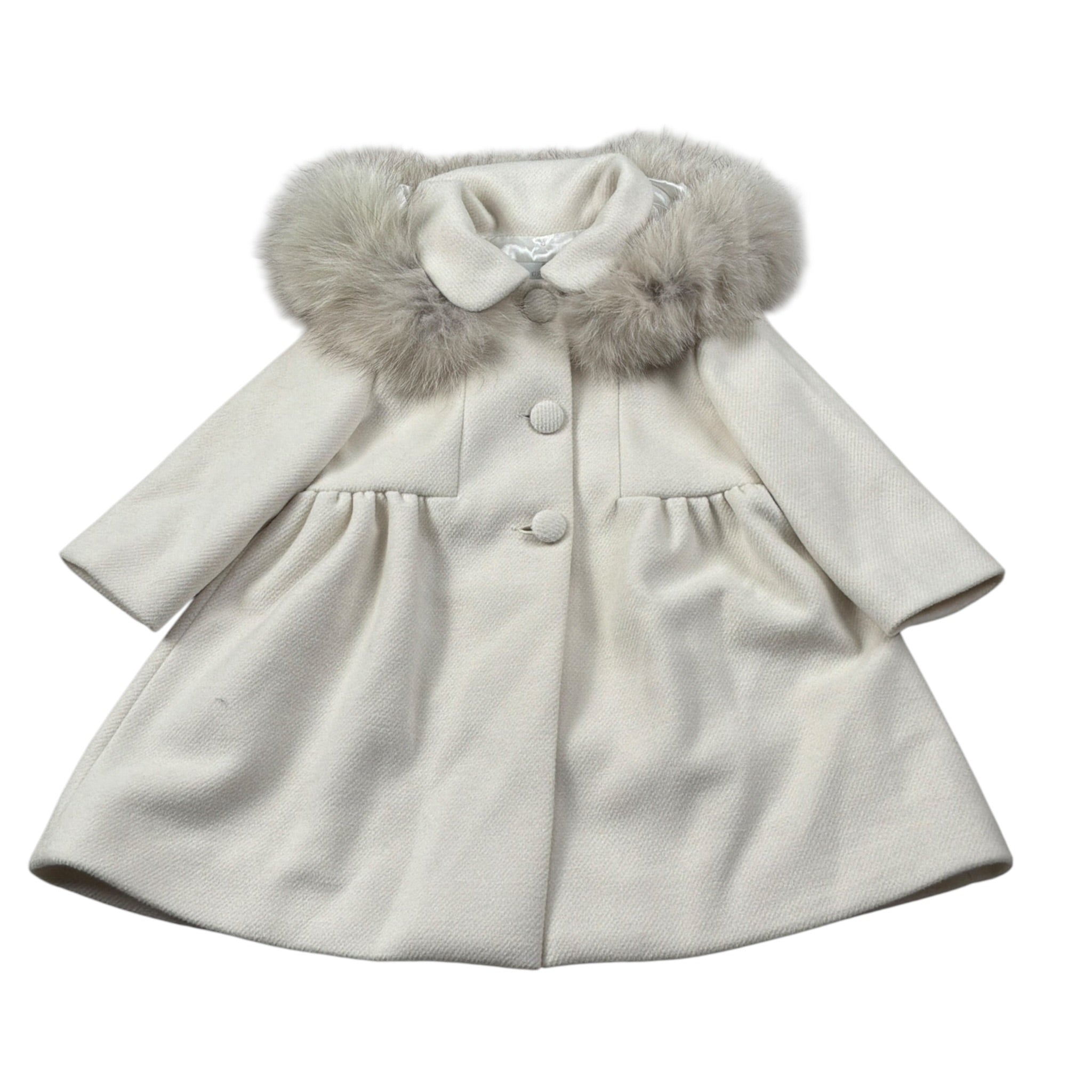 Colori Chiari Cappotto tinta unita Panna per Neonata FN117334 PANNA COLORI CHIARI 