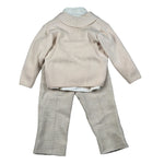 Colori Chiari Completo 4 Pezzi Giacca-Camicia-Papillon-Pantalone Panna per Neonato MN407239 PANNA COLORI CHIARI 