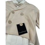 Colori Chiari Completo 4 Pezzi Giacca-Camicia-Papillon-Pantalone Panna per Neonato MN407239 PANNA COLORI CHIARI 