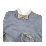 Colori Chiari Completo 4 Pezzi Gilet-Camicia-Papillon-Pantalone Azzurro per Neonato MN567281 AZZURRO COLORI CHIARI 