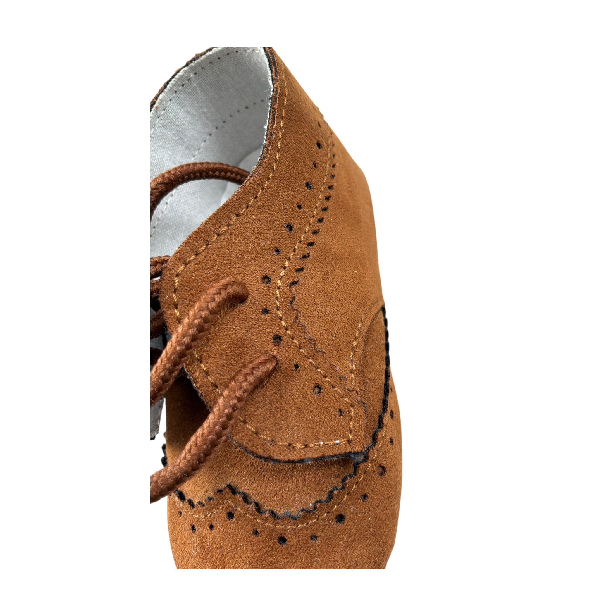 Colori Chiari Mocassino tinta unita con Lacci Marrone per Neonato MN955336 MARRONE COLORI CHIARI 