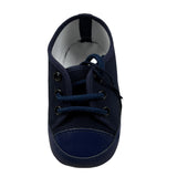 Colori Chiari Scarpine tinta unita con Lacci Blu per Neonato MN957226 BLU COLORI CHIARI 